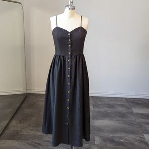 H&M - Black + Gray Pinstripe Dress - Size: 4